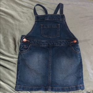 Baby girl overalls jean skirt! Size 2T
